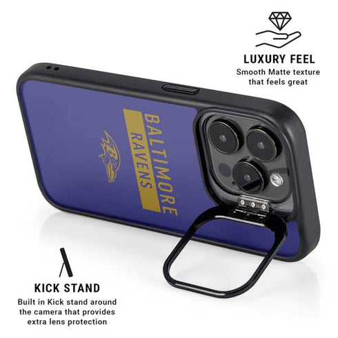 NFL Baltimore Ravens Purple Performance Series iPhone 16 Pro Kickstand Case